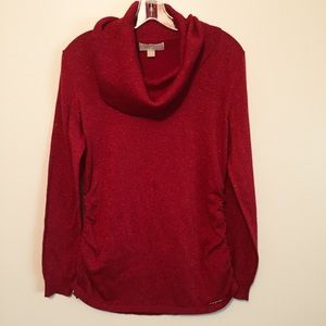3/$12 Michael Kors shimmer side cinch turtleneck